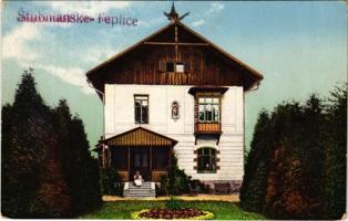 Stubnyafürdő, Túróchévíz, Stubnianske Teplice, Turcianske Teplice; Justh villa / villa, spa (EK)