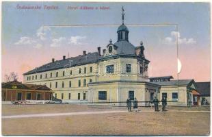 1928 Stubnyafürdő, Túróchévíz, Stubnianske Teplice, Turcianske Teplice; Hotel Alzbeta a kúpel / Erzsébet szálloda és fürdő. leporellólap 10 kis képpel / hotel and bath. leporellocard with 10 pictures (EK)