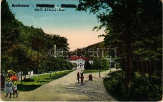 1923 Pozsony, Pressburg, Bratislava; Vaskutacska, Ferdinánd király vasfürdő / Eisenbrünnel (Eisenbründl) / Zelezná Studénka / spa, bathhouse (EK)