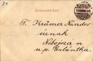 1899 (Vorläufer) Pozsony, Pressburg, Bratislava; Szent Ferenc rendi régi torony a ligetben / Bau aus...