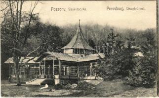 1906 Pozsony, Pressburg, Bratislava; Vaskutacska / Eisenbrünnel (Eisenbründl) / Zelezná Studénka (EK)