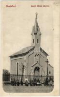 1916 Mezőpetri, Petresti; Szent János kápolna / chapel + "MEZŐPETRI POSTAI ÜGYN"