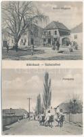 Szászsebes, Mühlbach, Sebesul Sasesc, Sebes; Sicolorumgasse, Postgasse / utcaképek. K. Mössl amatőr felvétele, Gross Anna kiadása / streets, folklore (fl)