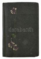 cca 1917-1920 "Emlékül Bözsikének", régi emlékkönyv, bejegyzésekkel, rajzokkal. Szecesszió...