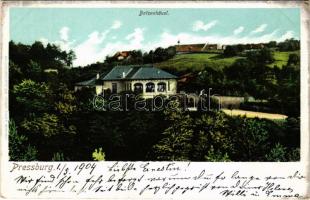 1904 Pozsony, Pressburg, Bratislava; Bimbóház / Batzenhäusl / restaurant, villa (EK)