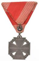 1916. "Károly-csapatkereszt" Zn kitüntetés mellszalagon T:AU / Hungary 1916. "Charles...