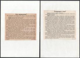 cca 1935-1940 Almafajták, 3 db színes nyomat, a "Kertészet" mellékletei, Bp., Stephaneum-n...