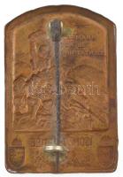 Osztrák-Magyar Monarchia 1915. "Isonzó-hadsereg 1915" bronz sapkajelvény, hátoldalán "...