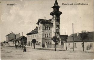 1919 Temesvár, Timisoara; Józsefvárosi tűzoltó laktanya / Iosefin firefighters barrack