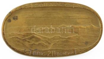 Osztrák-Magyar Monarchia ~1914. 211. Dandár- DURAZZO tombak sapkajelvény. Szign.: Csillag (28x51mm) T:2 Austro-Hungarian Monarchy ~1914. 211th Brigade DURAZZO tombac cap badge. Sign.: Csillag (28x51mm) C:XF