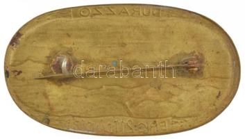 Osztrák-Magyar Monarchia ~1914. "211. Dandár- DURAZZO" tombak sapkajelvény. Szign.: Csilla...