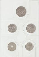 1987. 2f-20Ft (10xklf) forgalmi sor, "Magyar Népköztársaság - forgalmi érméi" feliratú cso...