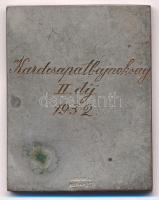 1932. "Pénzintézeti Sportegyesületek Szövetsége 1912-1927 / Kardcsapatbajnokság II. 1932."...