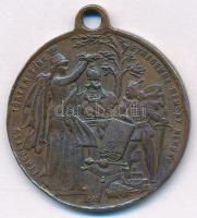 1896. "Ezredéves Történetünk Ezredekre Remény Nekünk - Honfoglalás" millenniumi bronz emlé...
