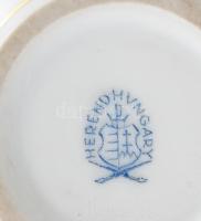 Herendi bonbonier, kézzel festett, teteje ragasztott, jelzéssel, d: 7,5 cm