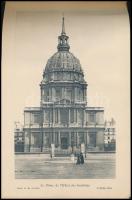 1913 Párizs, album 16 db fekete-fehér képpel, átkötött, modern félvászon-kötésben, néhány lap kissé ...