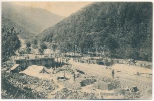 Hidegszamos, Somesu Rece (Kolozsvár mellett / near Cluj); Hidegszamosi villanytelep, erőmű. Kiadja Ferencz és Társa fényképészek / electric power plant, power station (apró lyuk / small pinhole)