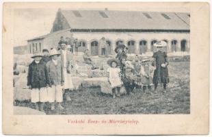 1912 Vaskoh, Vascau; Érc- és márványtelep, bánya. Miklóssy József kiadása / Ore and marble mine (EB)