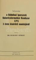 Burgert Róbert: Jelentés a bábolnai iparszerű kukoricatermelés rendszer CPS 3 éves kísérleti munkájáról. Bábolna, 1973., Bábolnai Állami Gazdaság. Kiadói kopott nyl-kötés. Megjelent 500 példányban.