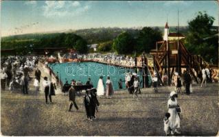 1929 Kassa, Kosice; Gajdove kúpele / Gajda-fürdő, strand, fürdőzők / spa, bathers (EK)