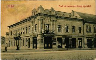 Arad, Vármegyei gazdasági egyesület, Hofherr-Schrantz üzlete. W.L. 214. / County Economic Association, shop (r)