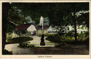 1934 Vihnyefürdő, Kúpele Vyhne; fürdő, szökőkút / spa, baths, fountain (EK)