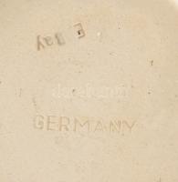 Bay német söröskorsó, ón fedéllel, jelzéssel, hibátlan, m: 19 cm