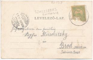 1903 Szászsebes, Mühlbach, Sebesul Sasesc, Sebes; Evang. Kirche / Evangélikus templom, Josef Hientz ...