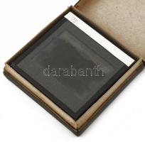 cca 1900-1920 Hajómalom, erdélyi(?) tájak, gyárépületek; 7 db üvegdia, Uránia Szemléltető Taneszközö...