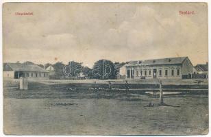 Szalárd, Salard (Bihar); utca, Nemzeti Kávéház. Weisz Ignác kiadása / street, cafe (EK)