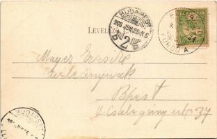 1906 Borosznófürdő, Brusno-kúpele (Borosznó, Brusznó, Brusno); Gyógyfürdő. Ivánszky Elek kiadása / s...