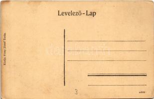 Torda, Turda; Posta és pénzügyi palota, Cs. Mike Márton gyógyszertára a Védangyalhoz, Turcza Géza zs...