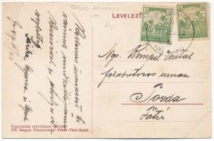 1917 Felvinc, Vintu de Sus, Unirea; Református templom és paplak / Calvinist church and rectory (EB)