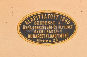 Mártonffy K. jelzéssel: Pipacsmező, Akvarell, papír, jelzett, sérült üvegezett keretben 40x50 cm