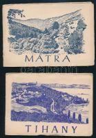 8 db leporelló magyar városok, tájak képeivel, Bp., Képzőművészeti Alap kiadása, változó állapotban,...