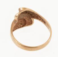 Arany (Au) 14K gyűrű, jelzett, méret: 60, nettó: 4,79 g