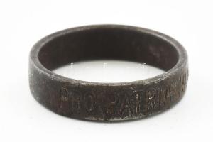 1914. Pro patria 1914 acél gyűrű (19mm belső átmérő, 61-es méret)