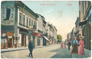 1912 Galati, Galatz; Strada Domneasca, Th. Bucovski La Cisma Rosie Primul Atelier de Incaltaminte, Dentist / shops (EB)