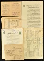 1920-1960 Házassági anyakönyvi kivonatok, 10 db