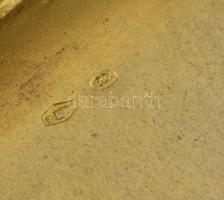 Ezüst (Ag) cigarettatárca, jelzéssel, 11x8 cm, bruttó: 144 g