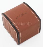 Aris női platina mechanikus óra 40 db gyémánttal, tok: 2,5×1,3 cm, sérült, 10,48 g