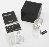 Raymond Weil karóra 18 db 0,02 ct gyémántokkal, szép állapotban, eredeti dobozában, igazolással