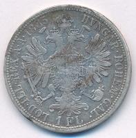 Ausztria 1885. 1Fl Ag "Ferenc József" T:VF Austria 1885. 1 Florin Ag "Franz Joseph&qu...