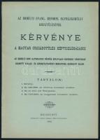 1900 Kolozsvár, Az erdélyi evang. reform. egyházkerület közgyűlésének kérvénye a magyar országgyűlés képviselőházához, 29p