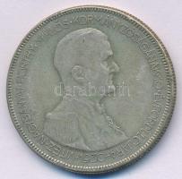 1930. 5P Ag "Horthy jobbra" T:F patina, kis ph. Adamo P8