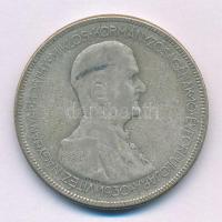 1930. 5P Ag "Horthy jobbra" T:F patina Adamo P8