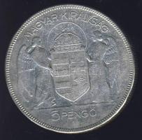 1930. 5P Ag "Horthy jobbra" T:3