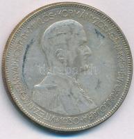 1930. 5P Ag "Horthy jobbra" T:VF patina Adamo P8