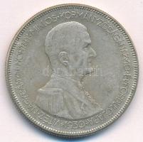 1930. 5P Ag "Horthy jobbra" T:VF patina Adamo P8