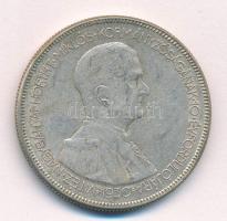 1930. 5P Ag Horthy jobbra T:VF patina Adamo P8